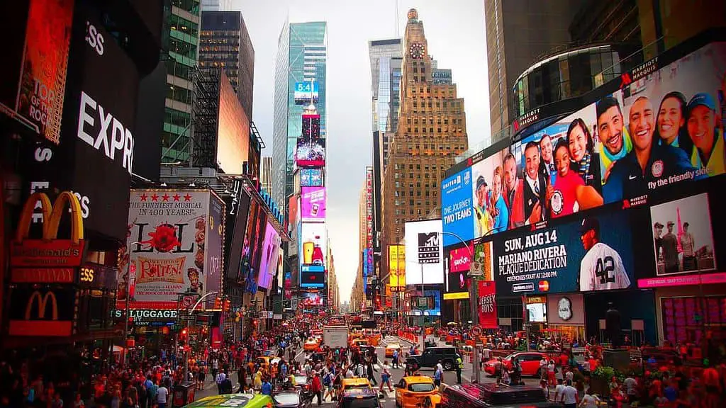 Tourist attractions in New York - Times Square