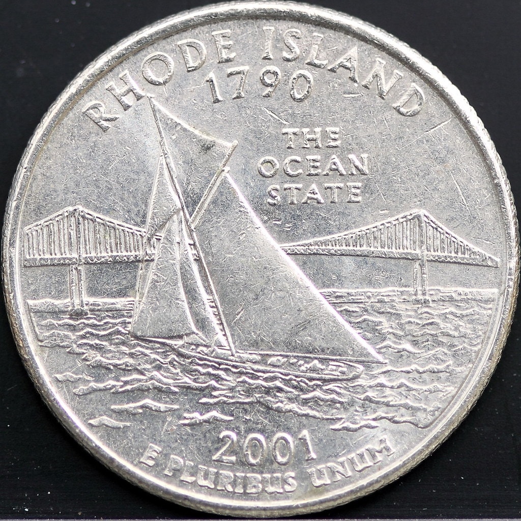 2001 US Quarter Rhode Island mint