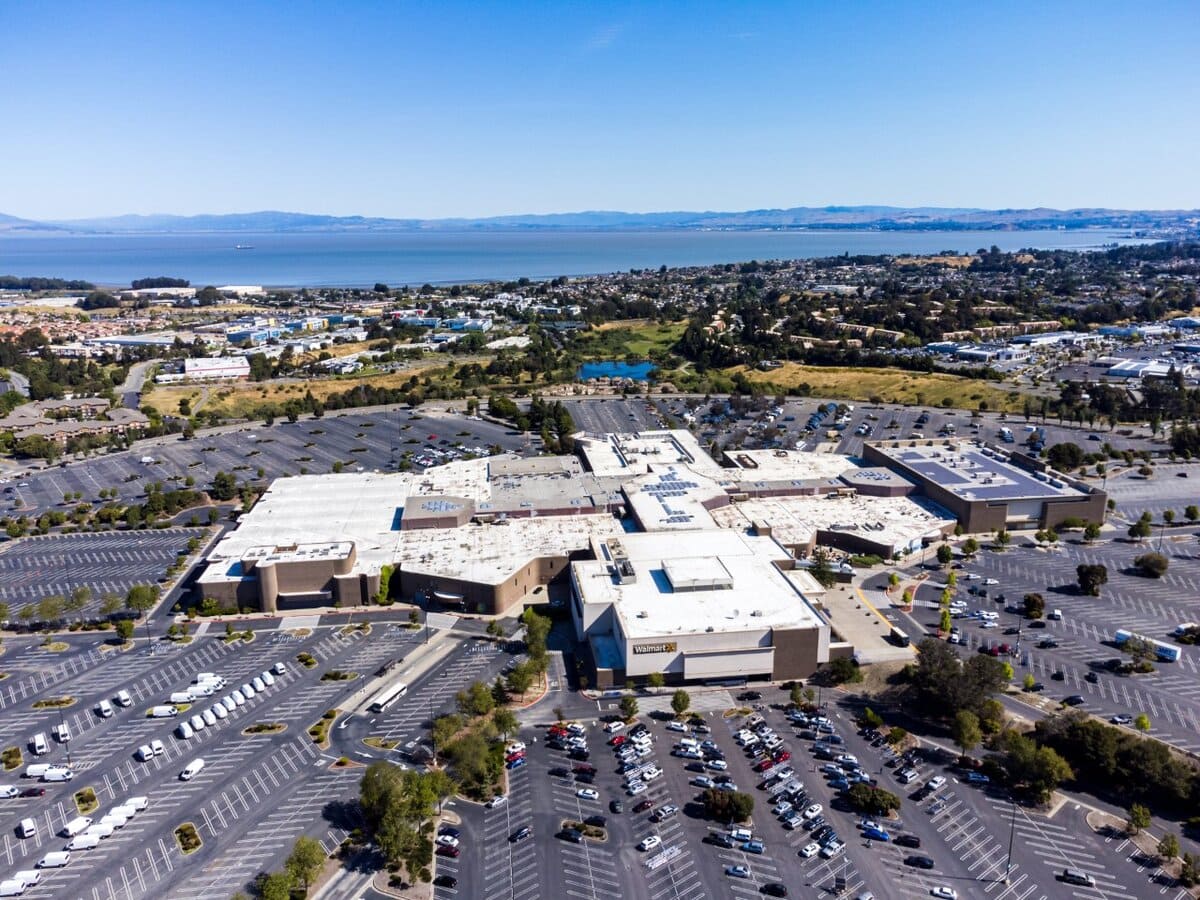 Arial view of the Hilltop Mall