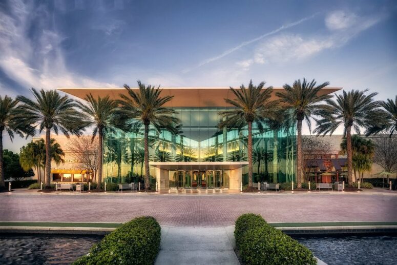 Inside holiday crowds at The Mall at Millenia, Orlando, FL: luxury mall that wouldn't break