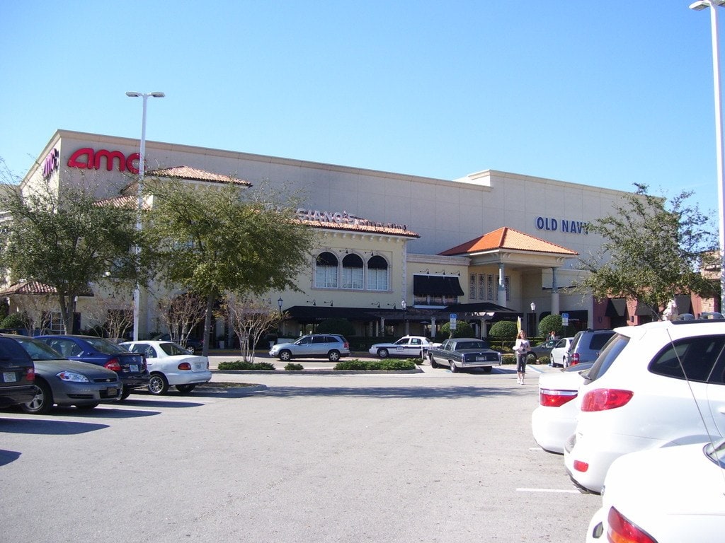 The southeast entrance to WestShore plaza mall in Tampa, Florida