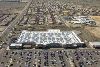 Solar installation on Buckeye, Arizona Walmart