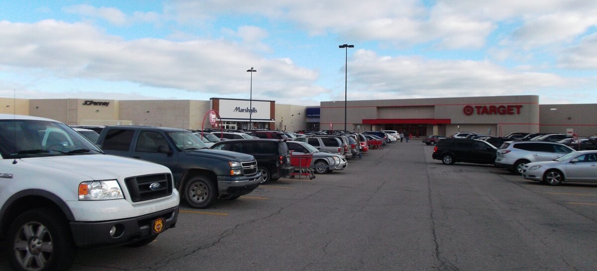 Target and Marshalls stores at Bay City Mall