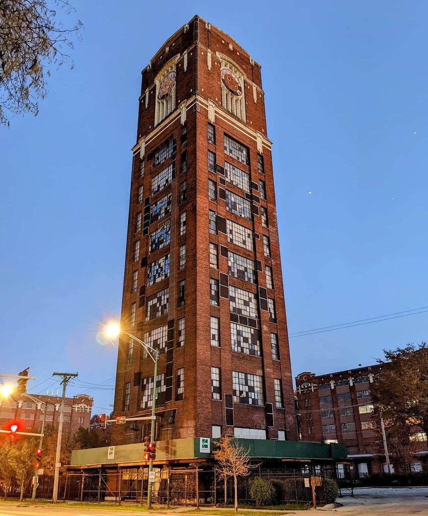 Central Manufacturing District clock tower.