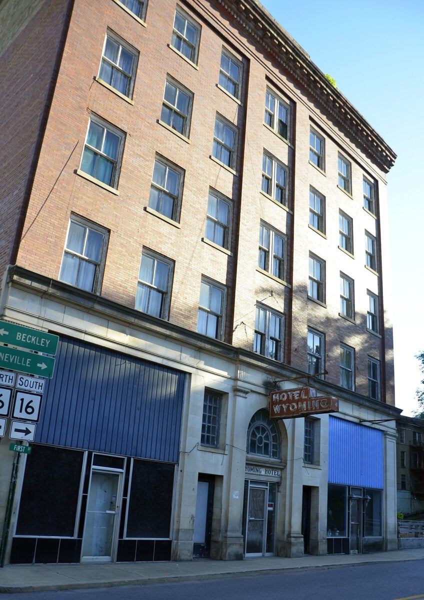 68 Rooms, One Bathroom Per Floor, and a 250-Seat Ballroom: The Wyoming Hotel in Mullens, WV Has Sat Empty Since 1978 5 Wyoming Hotel in Mullens, West Virginia