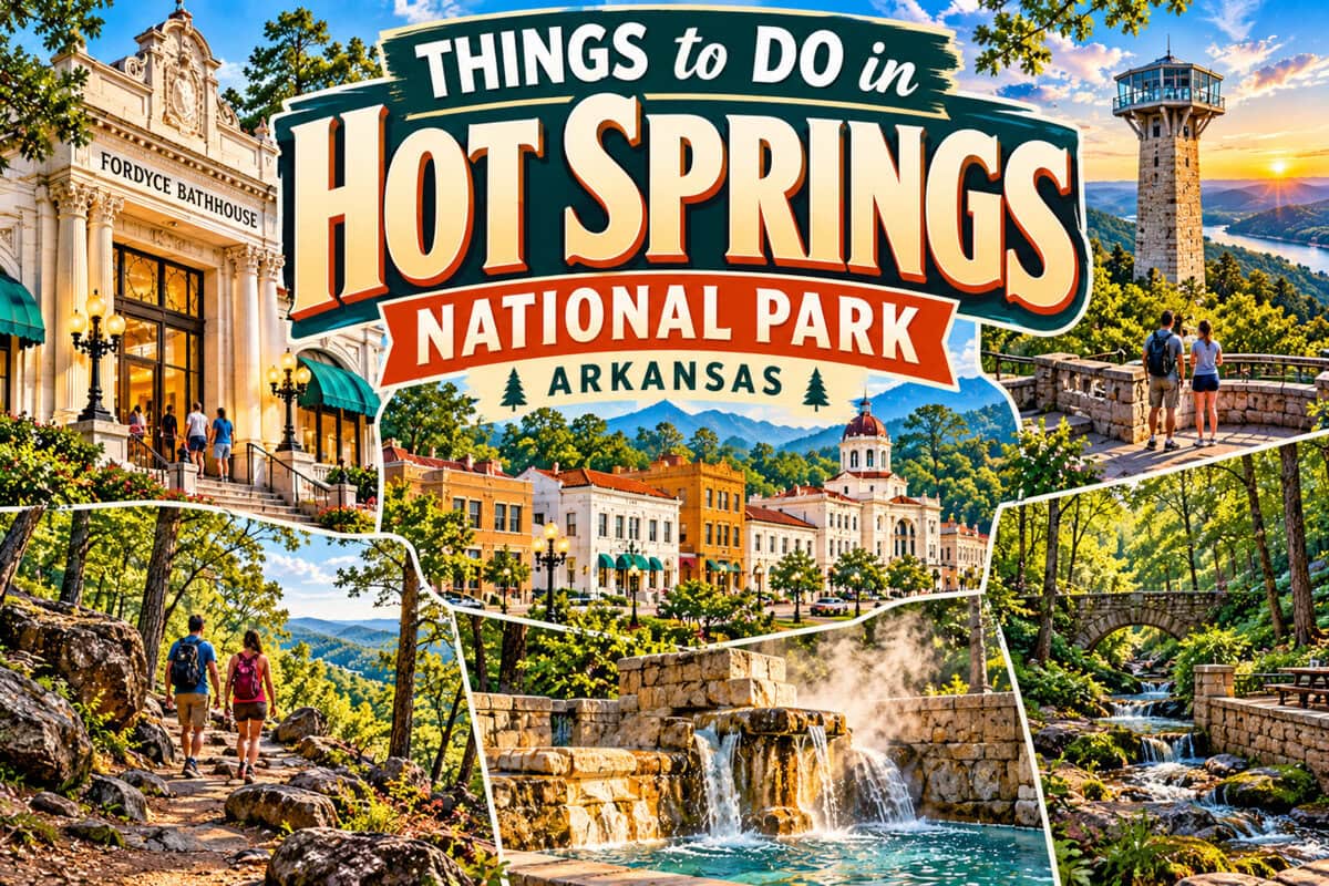 Things to Do in Hot Springs National Park for History, Soaking and Short Hikes