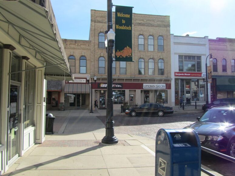 Groundhog Day turned the shops of Woodstock, IL into Punxsutawney. What does the square hold of it now?
