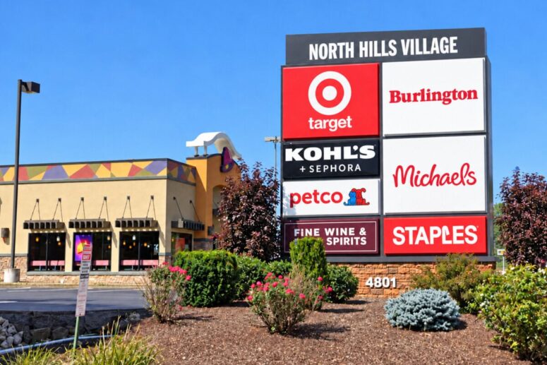 Is North Hills Village in Pittsburgh, PA still there, the McKnight Road mall where Gimbels opened?