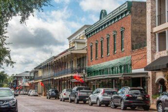 Historic Front Street in Natchitoches, Louisiana