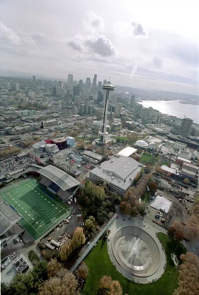 Aerial of Seattle Center