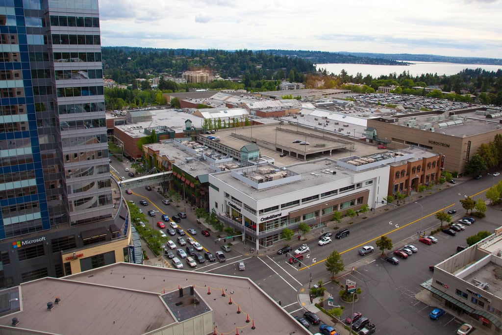 Bellevue Square Mall in Bellevue, WA: Went From Berry Fields to Downtown Giant 11 Bellevue Square