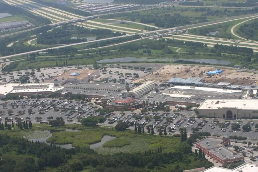 Brandon Mall, Brandon, Florida. Aerial photograph.