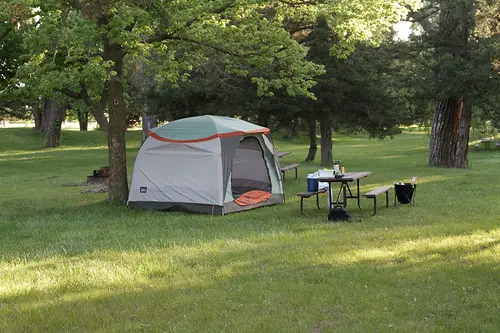 Camping at Mormon Island State Park, Nebraska