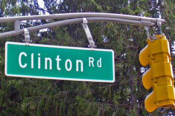 Clinton Road sign