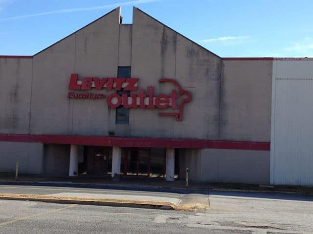 Closed Levitz Furniture store location from Claymont, DE