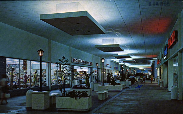 Interior of the Edison Mall in the 1960s