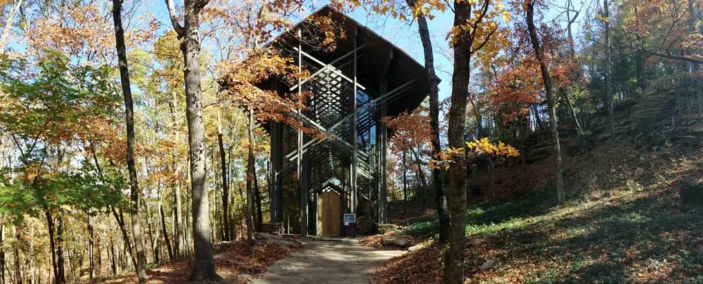 Eureka Springs AR, 27 Oct 2012. Thorncrown Chapel and vicinty. Very pretty!