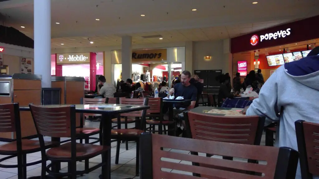 Food court of the Mall at Prince George's
