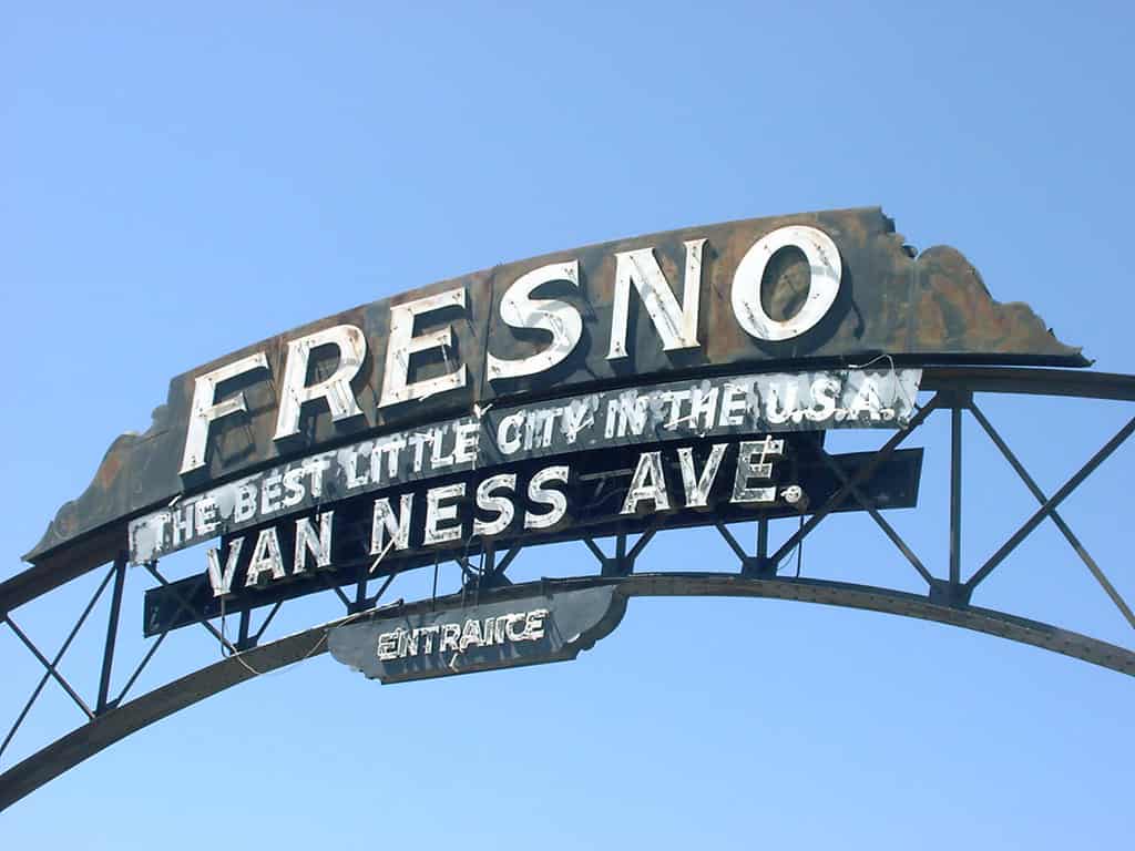 Fresno Arch on Van Ness Avenue