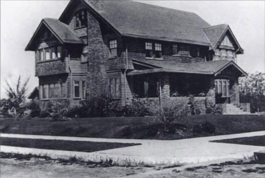 early photograph of the Henry Levy House in Oxnard, California