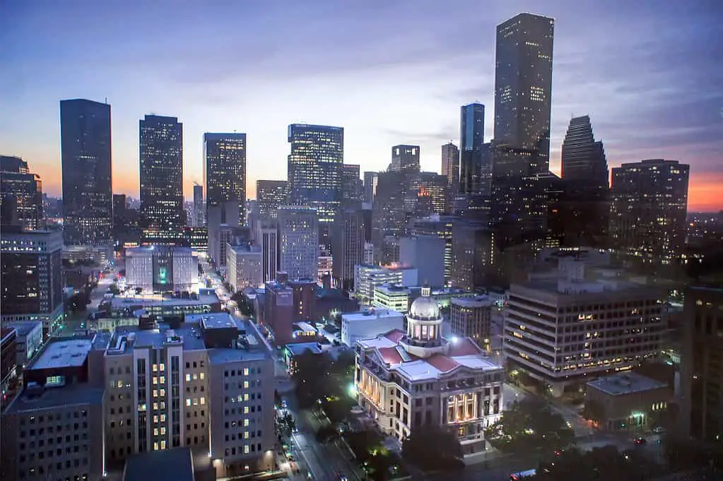 Houston Skyline - places to visit in Houston