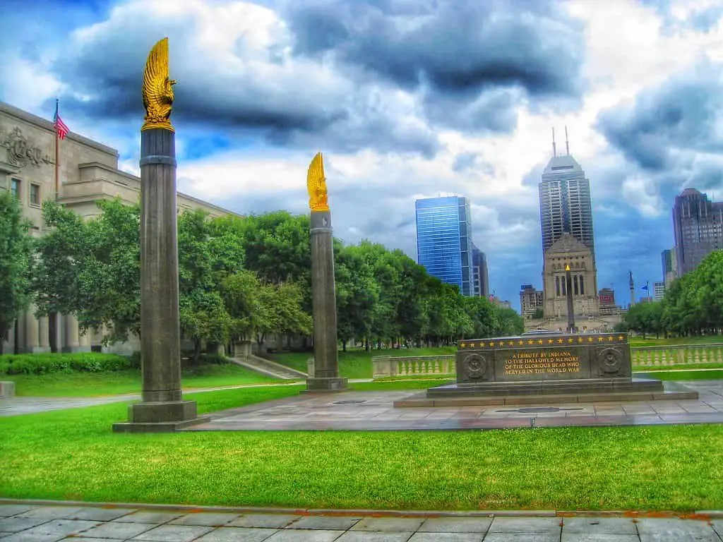 Indiana Indianapolis - Cenotaph Square - Indiana World War Memorial Plaza