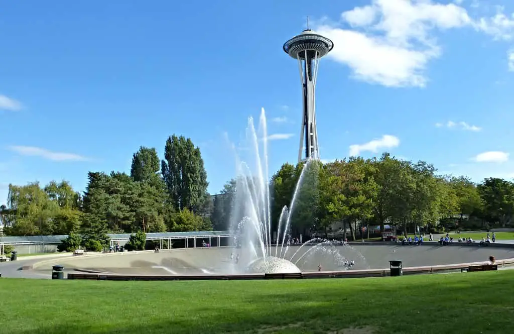 International fountain & Space Needle, Seattle