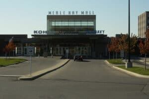 East entrance of Merle Hay Mall