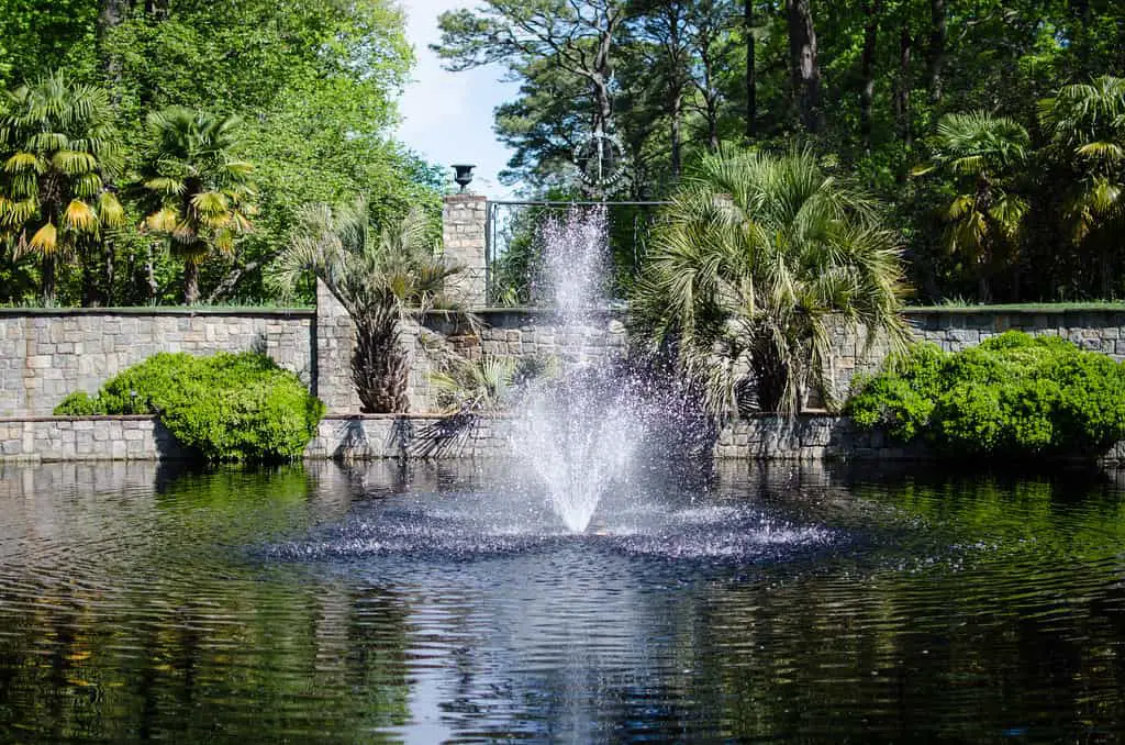 Norfolk Botanical Garden fountain