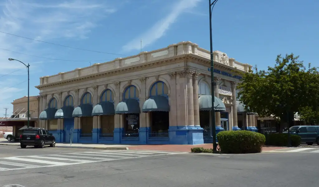 An old bank building, Sanger, California
