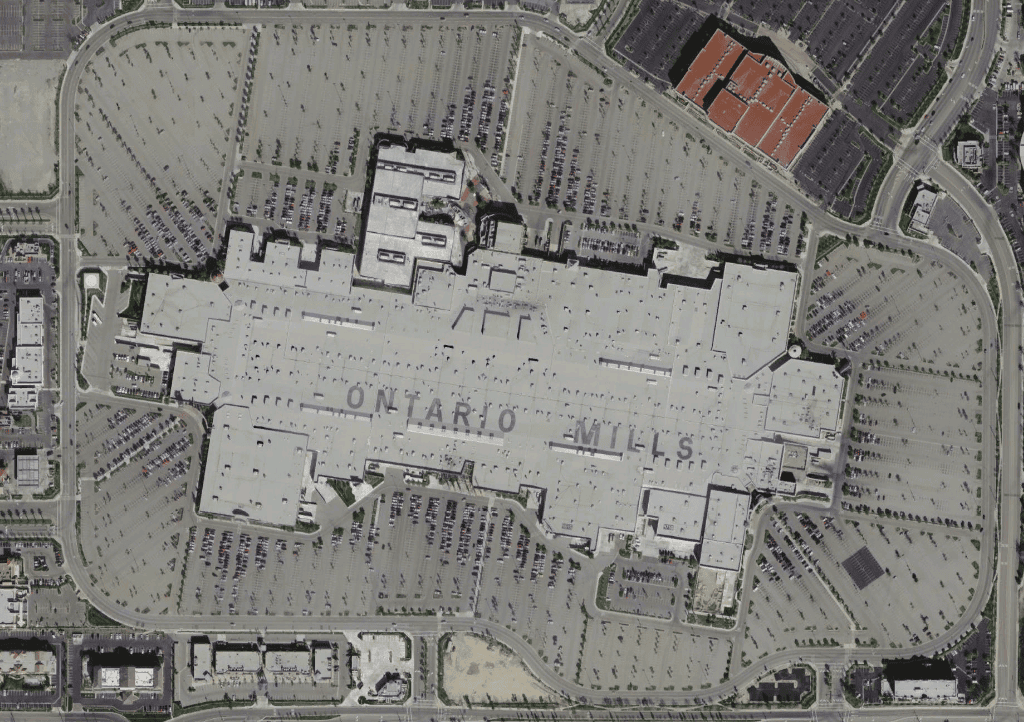 Ontario Mills Mall in Ontario, CA: Why a 1990s Outlet Loop Still Has Crowds in 2025 11 Aerial view of Ontario Mills Mall