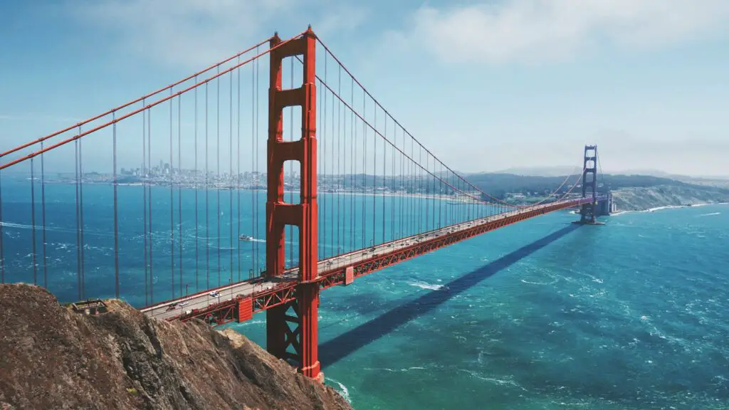 Platser att besöka i USA: Golden Gate Bridge