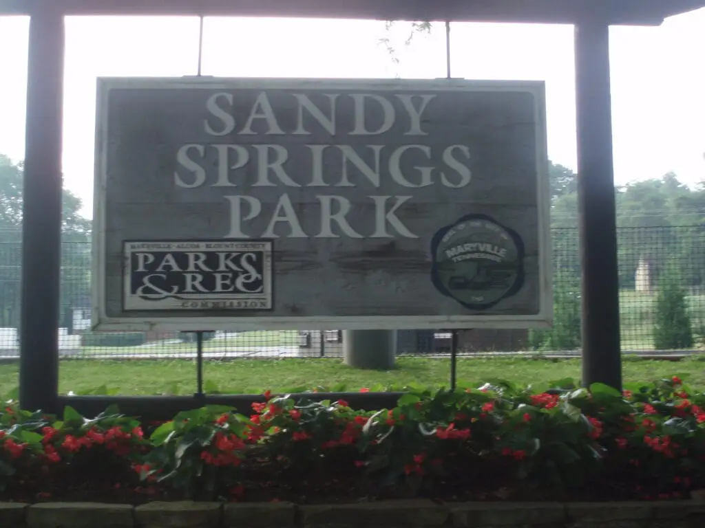 Sandy Springs Park Sign