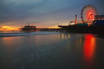 Santa Monica Pier, Ca - Sunset