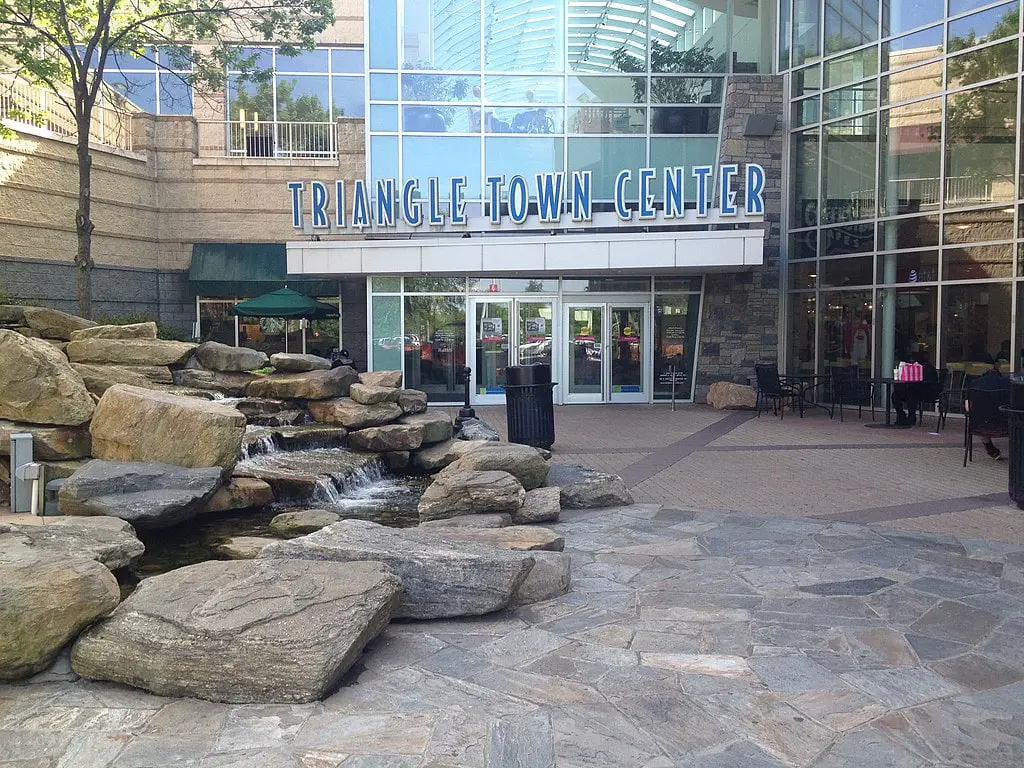The entrance to Triangle Town Center 