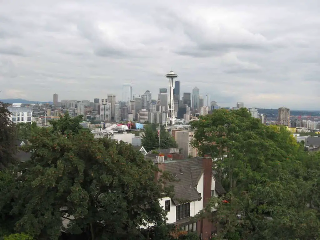 View of Seattle from Kerry Park, Queen Anne Hill, Seattle, Washington