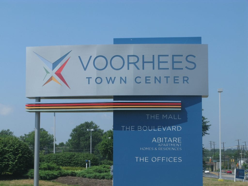 Voorhees Town Center sign