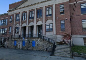 Abandoned Warren Harding High School in Bridgeport, CT