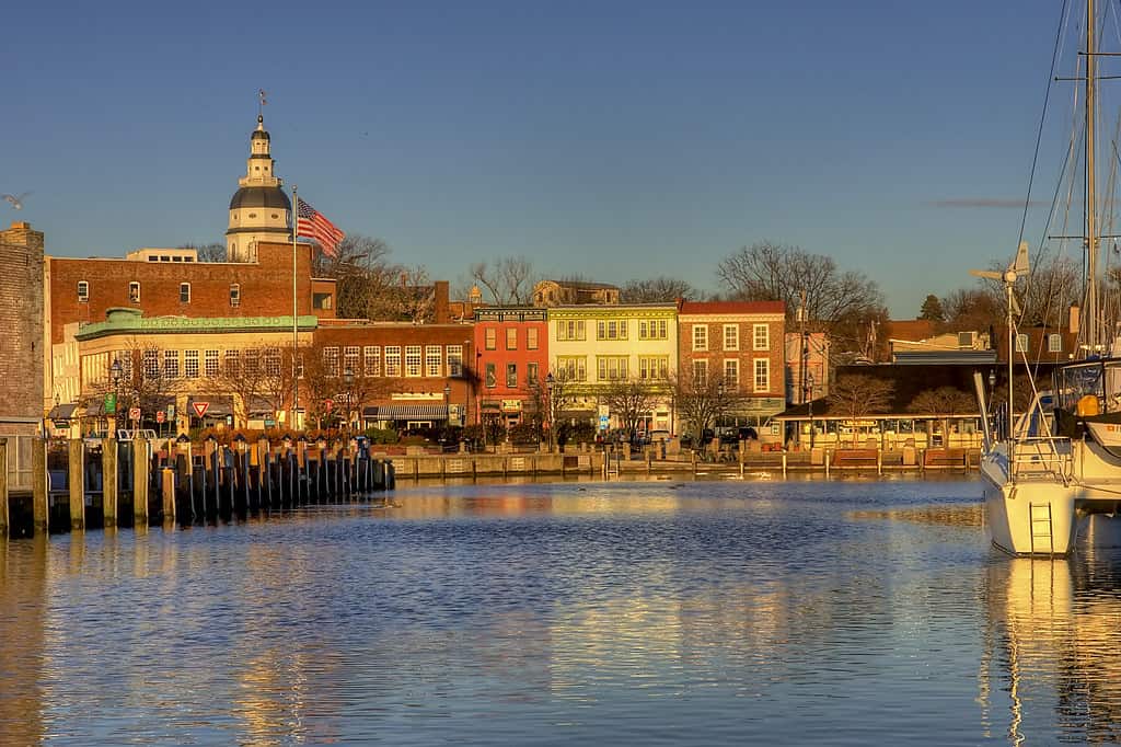 Winter Sunrise at Annapolis City Dock (Ego Alley)